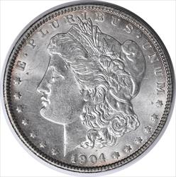 1904 Morgan Silver Dollar MS60 Uncertified #325
