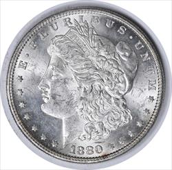 1880-O VAM 4 Morgan Silver Dollar 80/79 Crossbar MS62 Uncertified #147