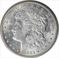 1921-D Morgan Silver Dollar MS63 Uncertified #1206