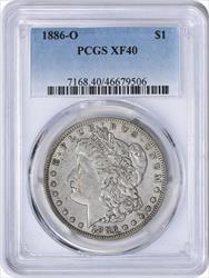 1886-O Morgan Silver Dollar EF40 PCGS