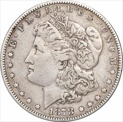1878 Morgan Silver Dollar 7TF Reverse of 1878 VF Uncertified