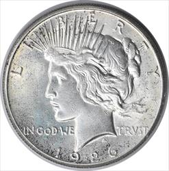 1926 Peace Silver Dollar AU58 Uncertified