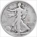 1919-D Walking Liberty Silver Half Dollar Choice VG Uncertified