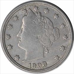 1908 Liberty Nickel F Uncertified