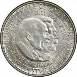 W. Carver Commemorative Silver Half Dollar 1952 MS63 Uncertified