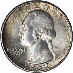 1952-S Washington Silver Quarter MS63 Uncertified