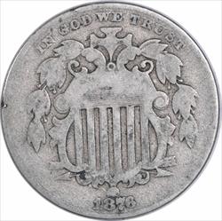 1876 Shield Nickel VG Uncertified