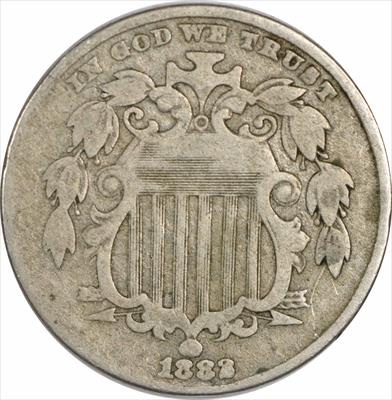 1882 Shield Nickel F Uncertified