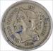 1867 Three Cent Nickel F Uncertified