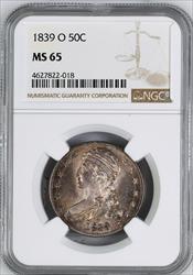 1839-O CAPPED BUST 50C