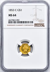 1853-C GOLD G$1