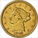 1849-C LIBERTY HEAD $2.5