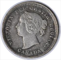 1888 Canada 5 Cents KM 2 VF Uncertified