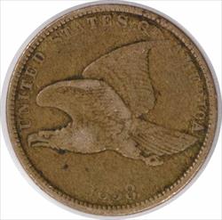 1858 Flying Eagle Cent Large Letters F Uncertified