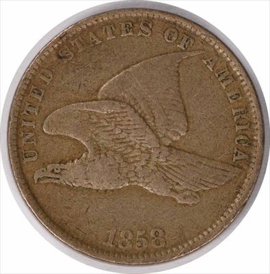1858 Flying Eagle Cent Small Letters VF Uncertified