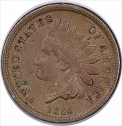 1860 Indian Cent Pointed Bust FS-401 Choice VF Uncertified