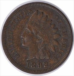 1892 Indian Cent MS60 Uncertified