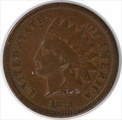 1873 Indian Cent Open 3 VG Uncertified