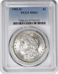1902-O Morgan Silver Dollar MS63 PCGS