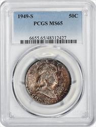 1949-S Franklin Silver Half Dollar MS65 PCGS