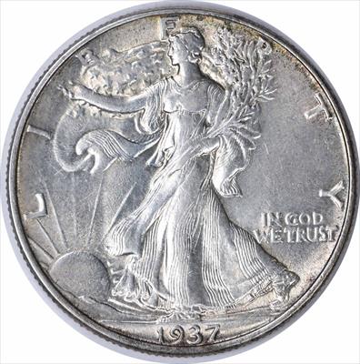 1937 Walking Liberty Silver Half Dollar AU58 Uncertified