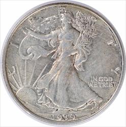 1939 Walking Liberty Silver Half Dollar AU Uncertified