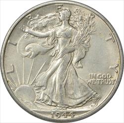 1944-D Walking Liberty Silver Half Dollar AU Uncertified
