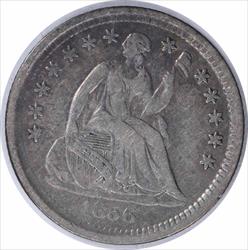 1856 Liberty Seated Silver Half Dime VF Uncertified