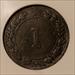Malay Trengganu 1907 Cent Value in Beaded Circle XF45 NGC