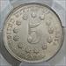1867 No Rays Shield Nickel, PCGS MS-62, Original BU Coin