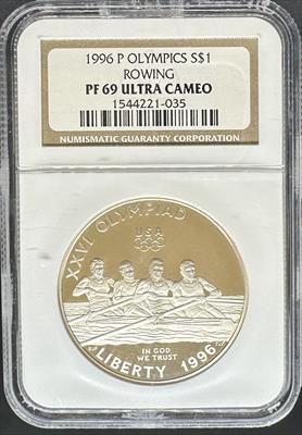 1996 S$1 Rowing PF69UCAM NGC