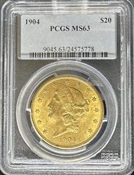 1904 $20 Liberty MS63 PCGS