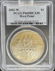 2002-W S$1 West Point PR69DCAM PCGS