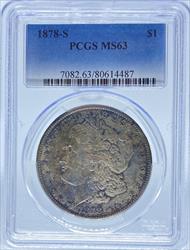 1878-S Morgan Dollar MS63 PCGS