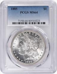 1885 Morgan Silver Dollar MS64 PCGS