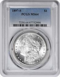 1897-S Morgan Silver Dollar MS64 PCGS