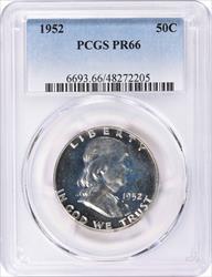 1952 Franklin Silver Half Dollar PR66 PCGS