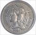 1866 Three Cent Nickel VF Uncertified