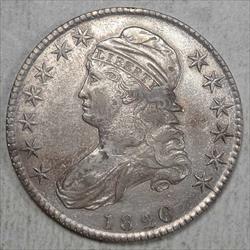 1820/19 Capped Bust Half Dollar, Choice Extremely Fine, Popular Overdate