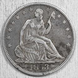 1853 Seated Liberty Half Dollar, Choice Very Fine, Classic Type Date