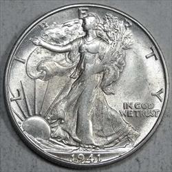 1941-S Walking Liberty Half Dollar, Uncirculated, Better Date