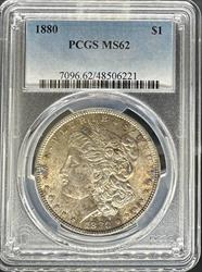 1880 Morgan Dollar MS62 PCGS