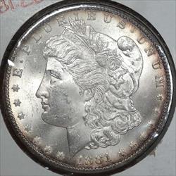 1881-CC Morgan Dollar, Choice Uncirculated