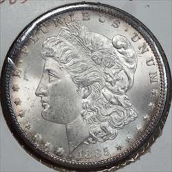 1885-CC Morgan Dollar, Choice Uncirculated, Key Date