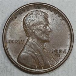 1928-S Lincoln Cent, Large S, S/S, Repunched Mintmark, RPM, Scarce 