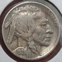 1926-S Buffalo Nickel, Fine+, Better Date
