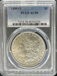 1880-O Morgan Dollar AU58 PCGS