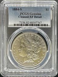 1884-S Morgan Dollar XF Details PCGS