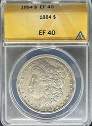 1884 Morgan Dollar EF40 ANACS