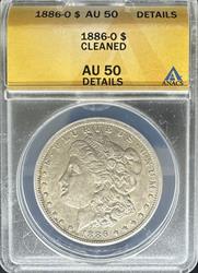1886-O Morgan Dollar AU Details ANACS